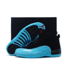 Air Jordan 12 Shoes 2015 Mens Classical Black Blue