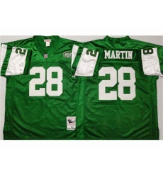 New York Jets #28 Curtis Martin 2004 Throwback Green Jersey