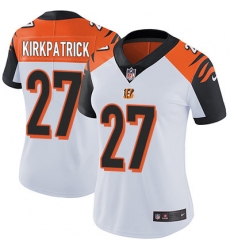 Nike Bengals #27 Dre Kirkpatrick White Womens Stitched NFL Vapor Untouchable Limited Jersey