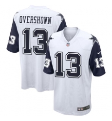 Men Dallas Cowboys DeMarvion Overshown #13 White Thanksgiven Stitched NFL Jersey