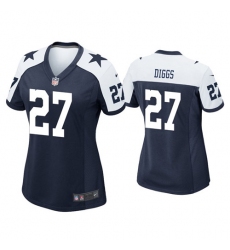 Women Dallas Cowboys 27 Trevon Diggs Thanksgiving Jersey