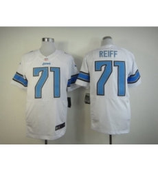 Nike Detroit Lions 71 Riley Reiff white Elite NFL Jersey