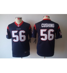 Youth Nike Houston Texans 56 Brian Cushing Blue Color Limited Jerseys