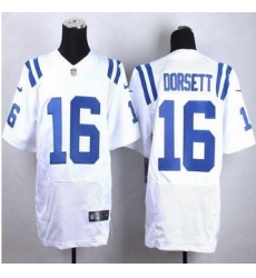 New Indianapolis Colts #16 Phillip Dorsett White Men Stitched NFL Elite Jersey