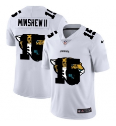 Jacksonville Jaguars 15 Gardner Minshew II White Men Nike Team Logo Dual Overlap Limited NFL Jersey