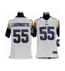 Youth Nike Youth St. Louis Rams #55 James Laurinaitis white jerseys