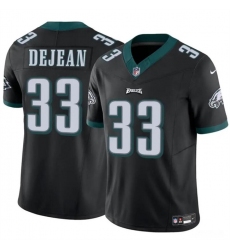 Youth Philadelphia Eagles 33 Cooper DeJean Black 2024 Draft F U S E Vapor Untouchable Limited Stitched Football Jersey