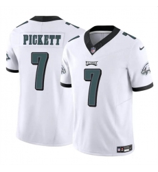 Youth Philadelphia Eagles 7 Kenny Pickett White 2023 F U S E Vapor Untouchable Limited Stitched Football Jersey