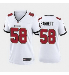 Women Nike Tampa Bay Buccaneers 58 Shaquil Barrett White Vapor Limited Jersey