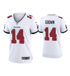 Women Tampa Bay Buccaneers 14 Chris Godwin White Vapor Limited Nike NFL Jersey