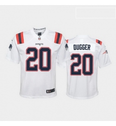 youth kyle dugger new england patriots white game jersey 