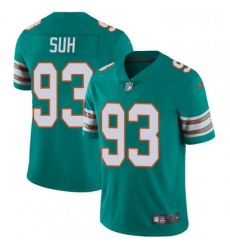 Youth Nike Miami Dolphins 93 Ndamukong Suh Aqua Green Alternate Vapor Untouchable Limited Player NFL Jersey