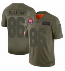 Womens New York Giants 86 Darius Slayton Limited Camo 2019 Salute to Service Football Jersey