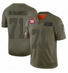 Youth New York Giants 71 Will Hernandez Limited Camo 2019 Salute to Service Football Jersey