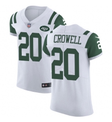 Nike Jets #20 Isaiah Crowell White Men Stitched NFL Vapor Untouchable Elite Jersey