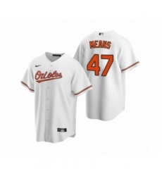 Youth Baltimore Orioles #47 John Means Nike White 2020 Replica Home Jersey