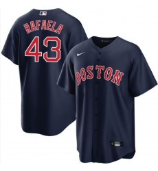 Men Nike Boston Red Sox #43 Ceddanne Rafaela Navy Blue Stitched Cool Base Baseball Jersey