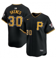 Men Pittsburgh Pirates 30 Paul Skenes Black 2024 Alternate Limited Stitched Baseball Jersey