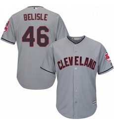 Youth Majestic Cleveland Indians 46 Matt Belisle Authentic Grey Road Cool Base MLB Jersey 