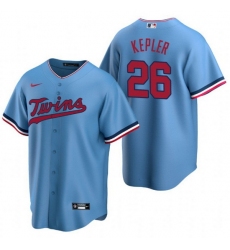 Men Minnesota Twins 26 Max Kepler Blue Cool Base Stitched Jerse