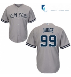 Youth Majestic New York Yankees 99 Aaron Judge Authentic Grey Road MLB Jersey