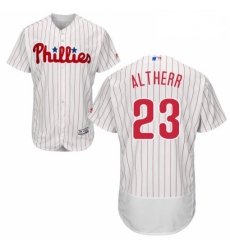 Mens Majestic Philadelphia Phillies 23 Aaron Altherr White Flexbase Authentic Collection MLB Jersey