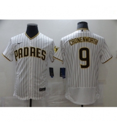 Youth Nike San Diego Padres 9 Jake Cronenworth White Brown 2021 Road Player Jersey