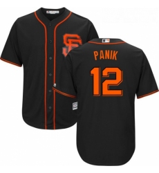 Youth Majestic San Francisco Giants 12 Joe Panik Authentic Black Alternate Cool Base MLB Jersey