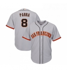 Youth San Francisco Giants 8 Gerardo Parra Replica Grey Road Cool Base Baseball Jersey 