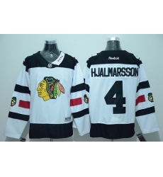 Blackhawks #4 Niklas Hjalmarsson White 2016 Stadium Series Stitched NHL Jersey