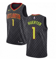 Womens Nike Atlanta Hawks 1 Kevin Huerter Swingman Black NBA Jersey Icon Edition 