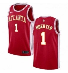 Womens Nike Atlanta Hawks 1 Kevin Huerter Swingman Red NBA Jersey Statement Edition 