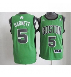 Celtics 5 Kevin Garnett GreenBlack No Alternate Revolution 30 Stitched NBA Jersey