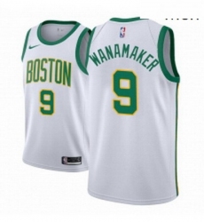 Men NBA 2018 19 Boston Celtics 9 Bradley Wanamaker City Edition White Jersey 