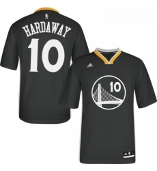 Youth Adidas Golden State Warriors 10 Tim Hardaway Authentic Black Alternate NBA Jersey