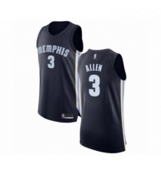 Mens Memphis Grizzlies 3 Grayson Allen Authentic Navy Blue Basketball Jersey Icon Edition 