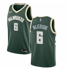 Youth Nike Milwaukee Bucks 6 Eric Bledsoe Swingman Green Road NBA Jersey Icon Edition 