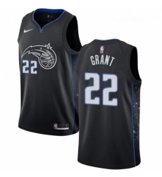 Youth Nike Orlando Magic 22 Jerian Grant Swingman Black NBA Jersey City Edition 