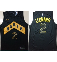 Raptors 2 Kawhi Leonard Black City Edition Nike Swingman Jersey