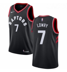 Womens Nike Toronto Raptors 7 Kyle Lowry Swingman Black Alternate NBA Jersey Statement Edition