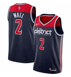 Wizards  2 John Wall Navy Blue Basketball Swingman Statement Edition 2019 2020 Jersey