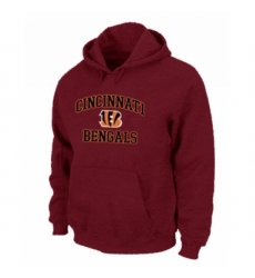 NFL Mens Nike Cincinnati Bengals Heart Soul Pullover Hoodie Red