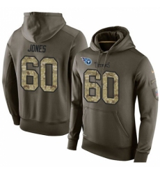 NFL Nike Tennessee Titans 60 Ben Jones Green Salute To Service Mens Pullover Hoodie