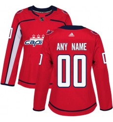 Men Women Youth Toddler Red Jersey - Customized Adidas Washington Capitals Home  II