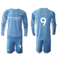 Men Manchester City Long Sleeve Soccer Jerseys 512