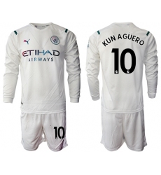 Men Manchester City Long Sleeve Soccer Jerseys 528