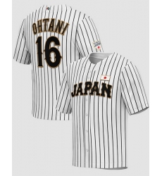 Men Japan Baseball Active Player Custom 2023 White World Baseball Classic Stitched Jersey