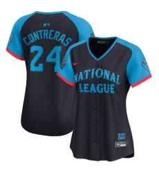 Women National League 24 William Contreras Navy 2024 All Star Limited Stitched Baseball Jersey