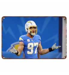 Los Angeles Chargers Aluminum Sign 12x8 Inch Joey Bosa 003