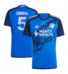 Men FC Cincinnati Obinna Nwobodo 2023 24 Home Replica Blue